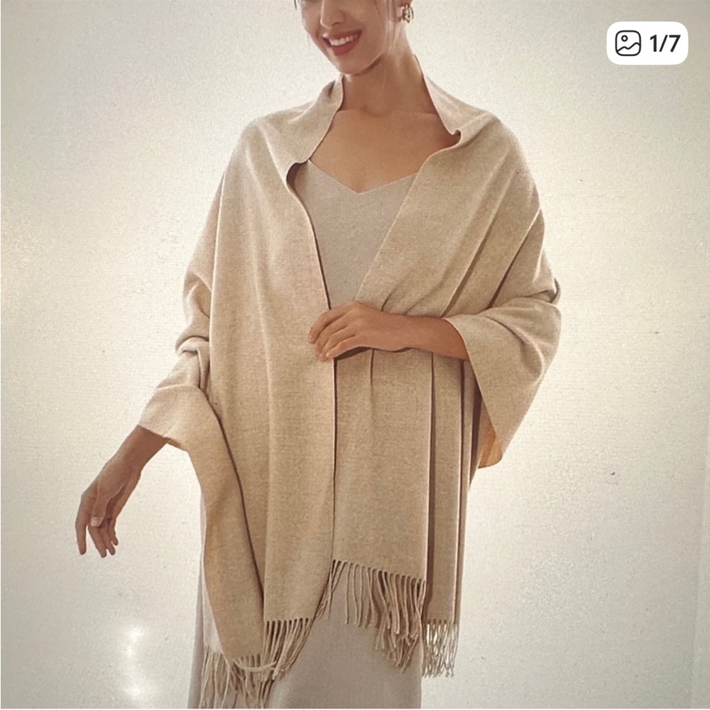 Cream Shawl Wrap